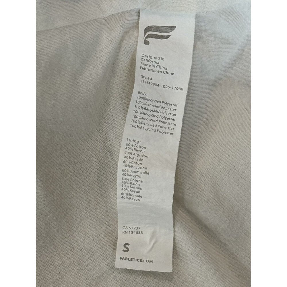 Fabletics Rylan Sherpa Jacket Size Small Bone Mul… - image 8